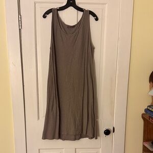 Cut Loose Taupe Midi Dress